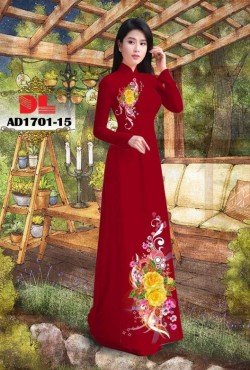 Vải áo dài hoa hồng 1701 AD 1701