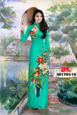 Vải áodài   hoa 1703 AD 1703