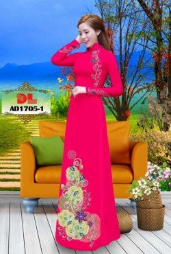 Vải áo dài hoa văn 1705 AD 1705