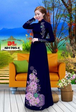 Vải áo dài hoa văn 1705 AD 1705