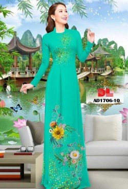 Vải áo dài hoa cúc 1706 AD 1706