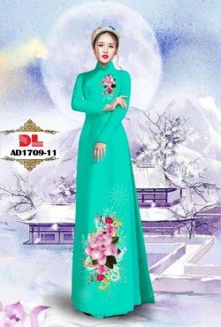 Vải áo dài hoa hồng 1709 AD 1709