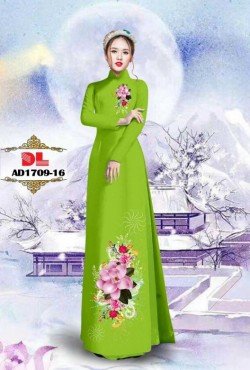 Vải áo dài hoa hồng 1709 AD 1709