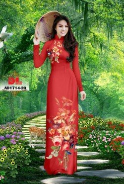 Vải áo dài hoa ly 1714 AD 1714