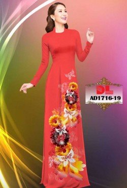 Vải áo dài hoa cúc 1716 AD 1716