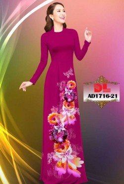 Vải áo dài hoa cúc 1716 AD 1716