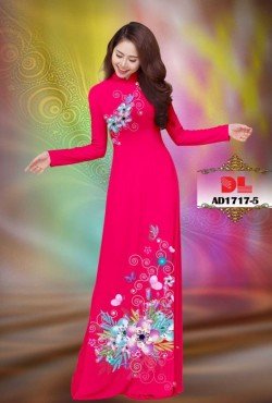 Vải áo dài hoa 1717 AD 1717