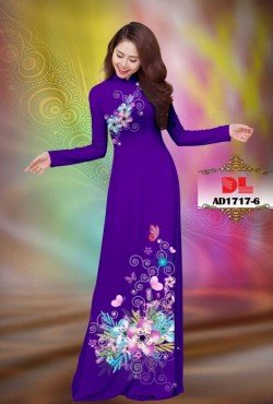 Vải áo dài hoa 1717 AD 1717