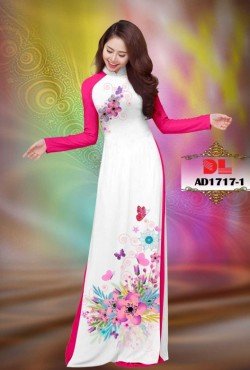 Vải áo dài hoa 1717 AD 1717