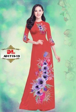 Vải áo dài hoa 1719 AD 1719