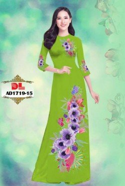Vải áo dài hoa 1719 AD 1719