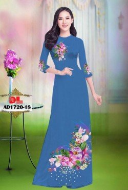 Vải áo dài hoa lan 1720 AD 1720