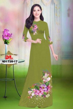 Vải áo dài hoa lan 1720 AD 1720