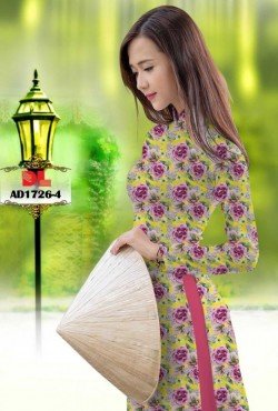 Vải áo dài hoa nguyên áo 1726 AD 1726