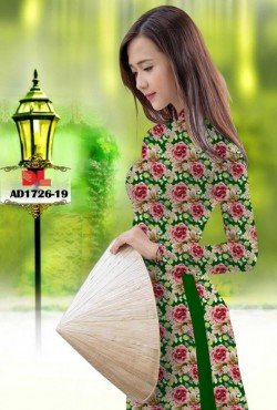 Vải áo dài hoa nguyên áo 1726 AD 1726