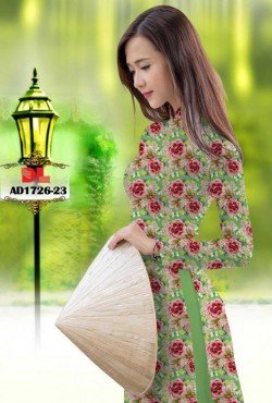 Vải áo dài hoa nguyên áo 1726 AD 1726
