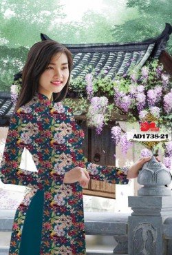 Vải áo dài hoa nguyên áo 1738 AD 1738