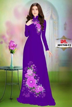 Vải áo dài hoa 1746 AD 1746