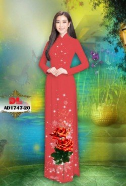Vải áo dài hoa hồng 1747 AD 1747