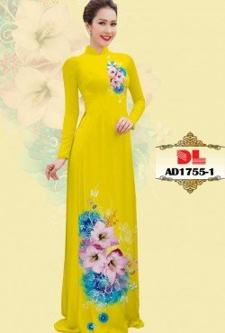 Vải áo dài hoa ly 1755 AD 1755