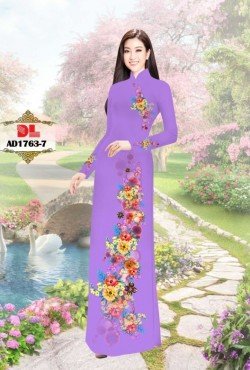 Vải áo dài hoa 1763 AD 1763