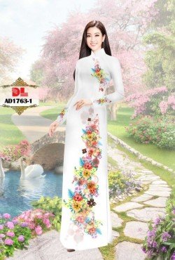 Vải áo dài hoa 1763 AD 1763