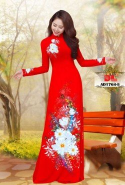 Vải áo dài hoa 1764 AD 1764