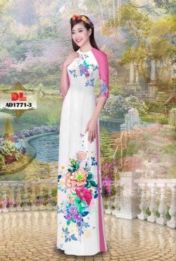 Vải áo dài hoa 1771 AD 1771