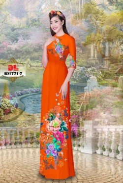 Vải áo dài hoa 1771 AD 1771