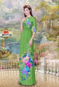 Vải áo dài hoa 1771 AD 1771