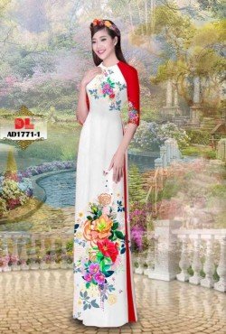 Vải áo dài hoa 1771 AD 1771