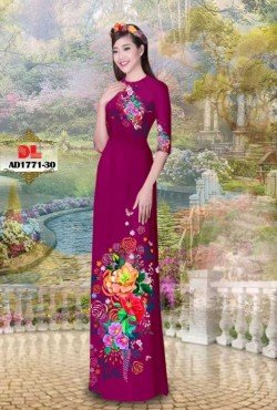 Vải áo dài hoa 1771 AD 1771