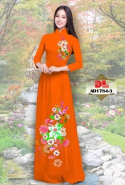 Vải áo dài hoa hồng 1784 AD 1784