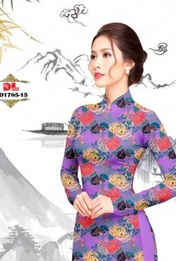 Vải áo dài hoa nguyên áo 1785 AD 1785