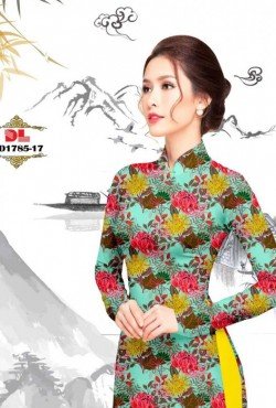 Vải áo dài hoa nguyên áo 1785 AD 1785