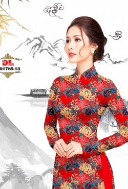 Vải áo dài hoa nguyên áo 1785 AD 1785