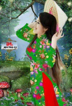 Vải áo dài hoa 1792 AD 1792