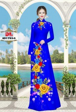 Vải áo dài hoa hồng 1793 AD 1793