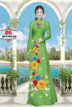 Vải áo dài hoa hồng 1793 AD 1793