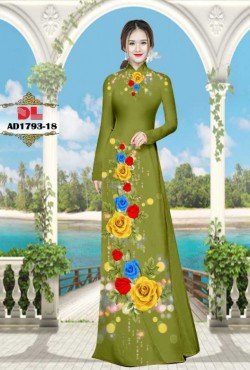 Vải áo dài hoa hồng 1793 AD 1793