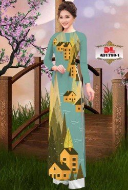 Vải áo dài phong cảnh 1799 AD 1799