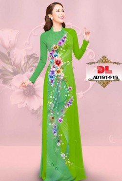 Vải áo dài hoa cúc 1814 AD 1814
