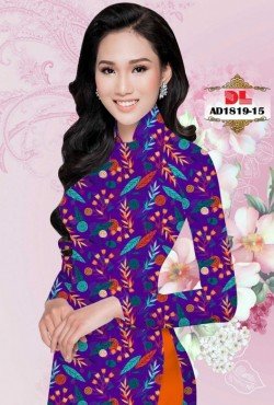 Vải áo dài hoa lá 1819 AD 1819