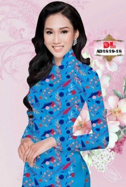 Vải áo dài hoa lá 1819 AD 1819