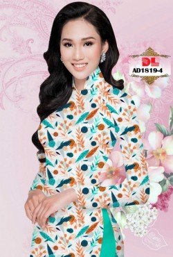 Vải áo dài hoa lá 1819 AD 1819
