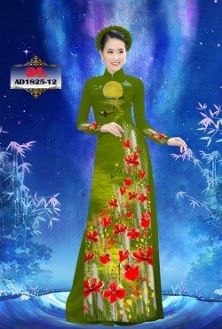 Vải áo dài hoa 1825 AD 1825