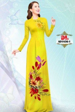 Vải áo dài hoa 1836 AD 1836