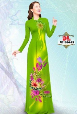 Vải áo dài hoa 1836 AD 1836