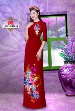 Vải áo dài hoa 1839 AD 1839