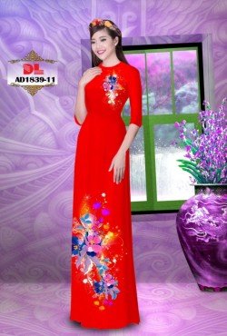Vải áo dài hoa 1839 AD 1839